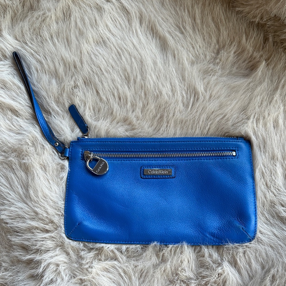 Calvin Klein Vibrant Blue Wristlet